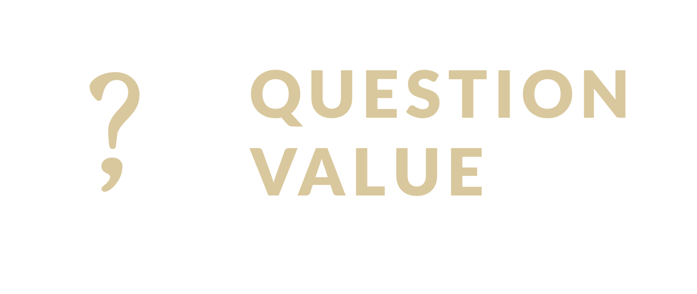 Logo Question Value - Voor moedig leiderschap Logo Question Value - Voor moedig leiderschap